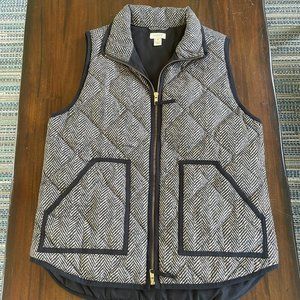 J Crew herringbone vest - large